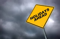holiday warning sign